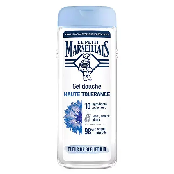 Le Petit Marseillais Douche Gel Haute Tolérance Fleur de Bleuet Bio 400ml