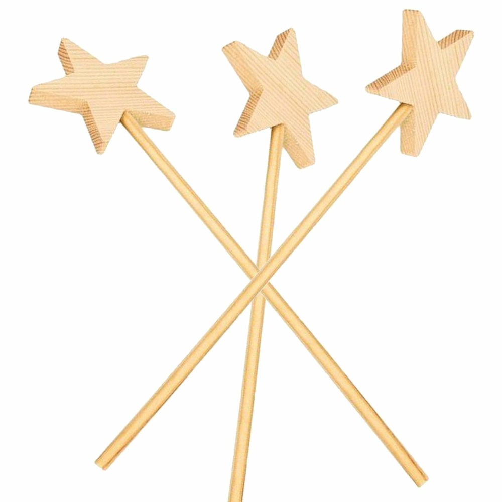 20 baguettes magiques en bois 23 cm