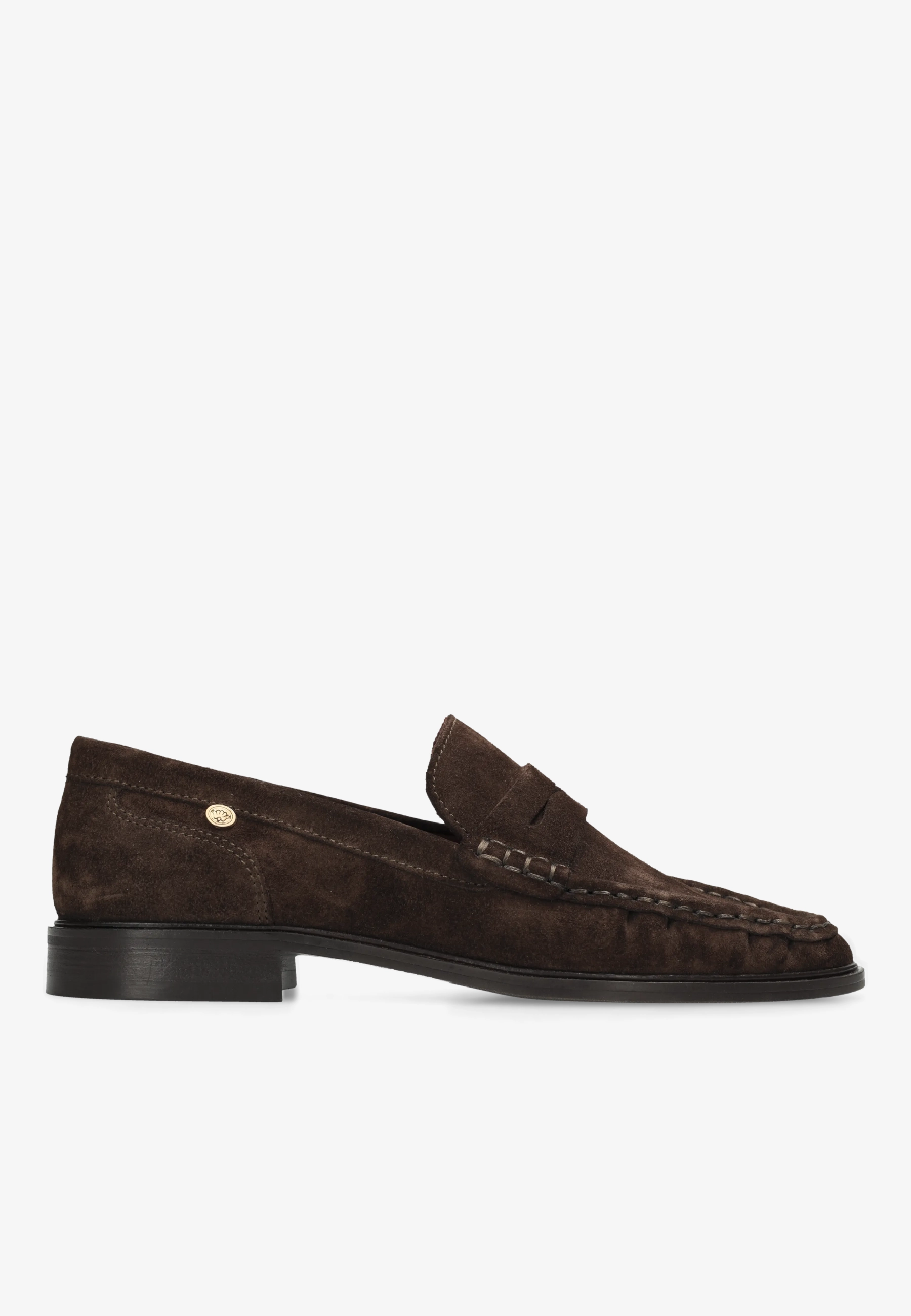 BODIL BEAU Loafer suede Dark Brown