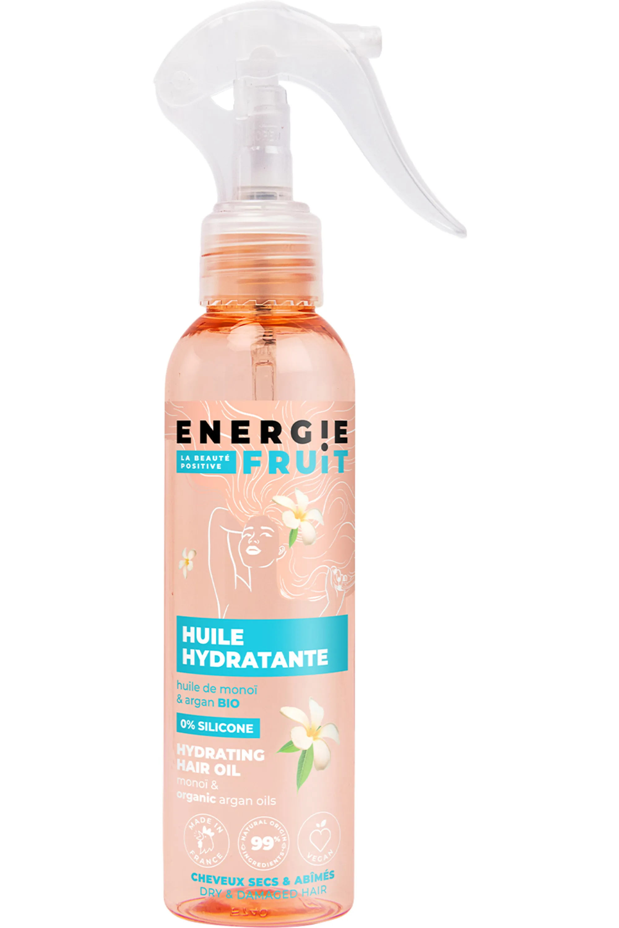 Energie Fruit Huile sublissime cheveux nourrissante au monoï & huile d’argan-150 ml