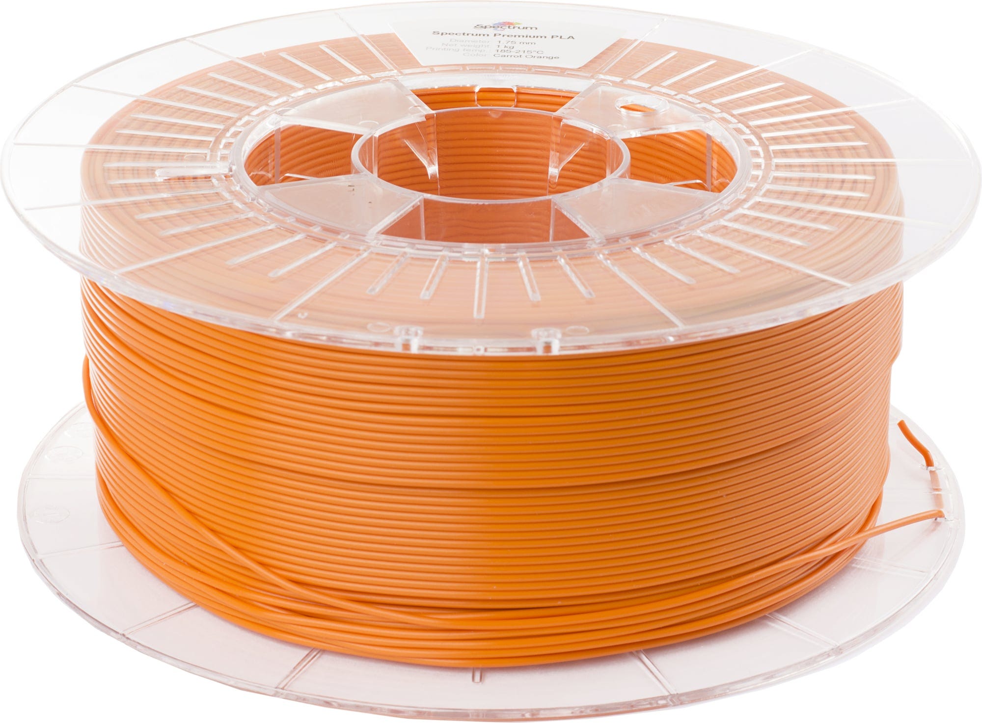 Spectrum  PLA Premium Carrot Orange, 1,75 mm / 1000 g    Verzugsfreies PLA in guter Qualität
