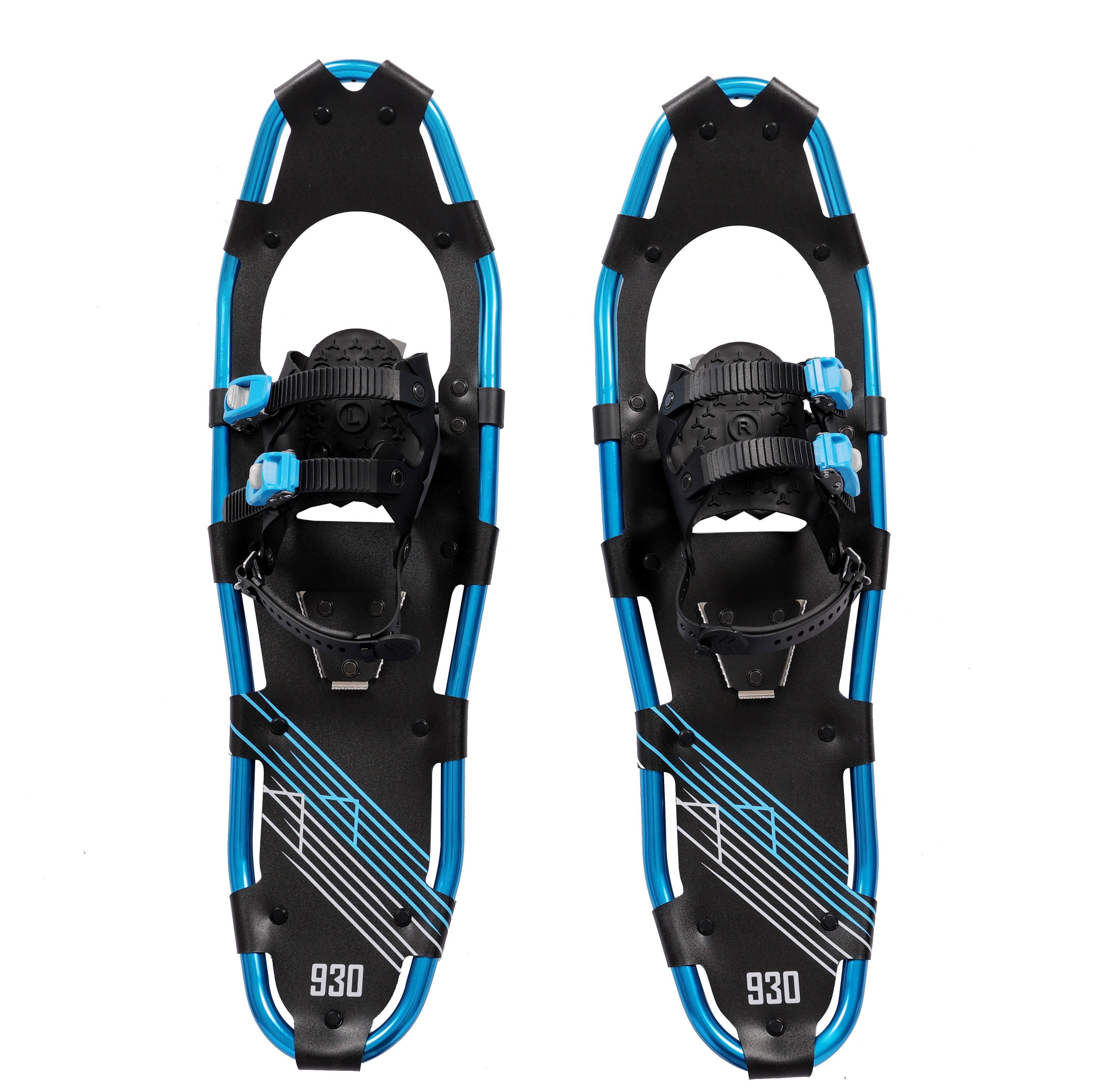 Schneeschuhe MAXI blau mit Stöcken