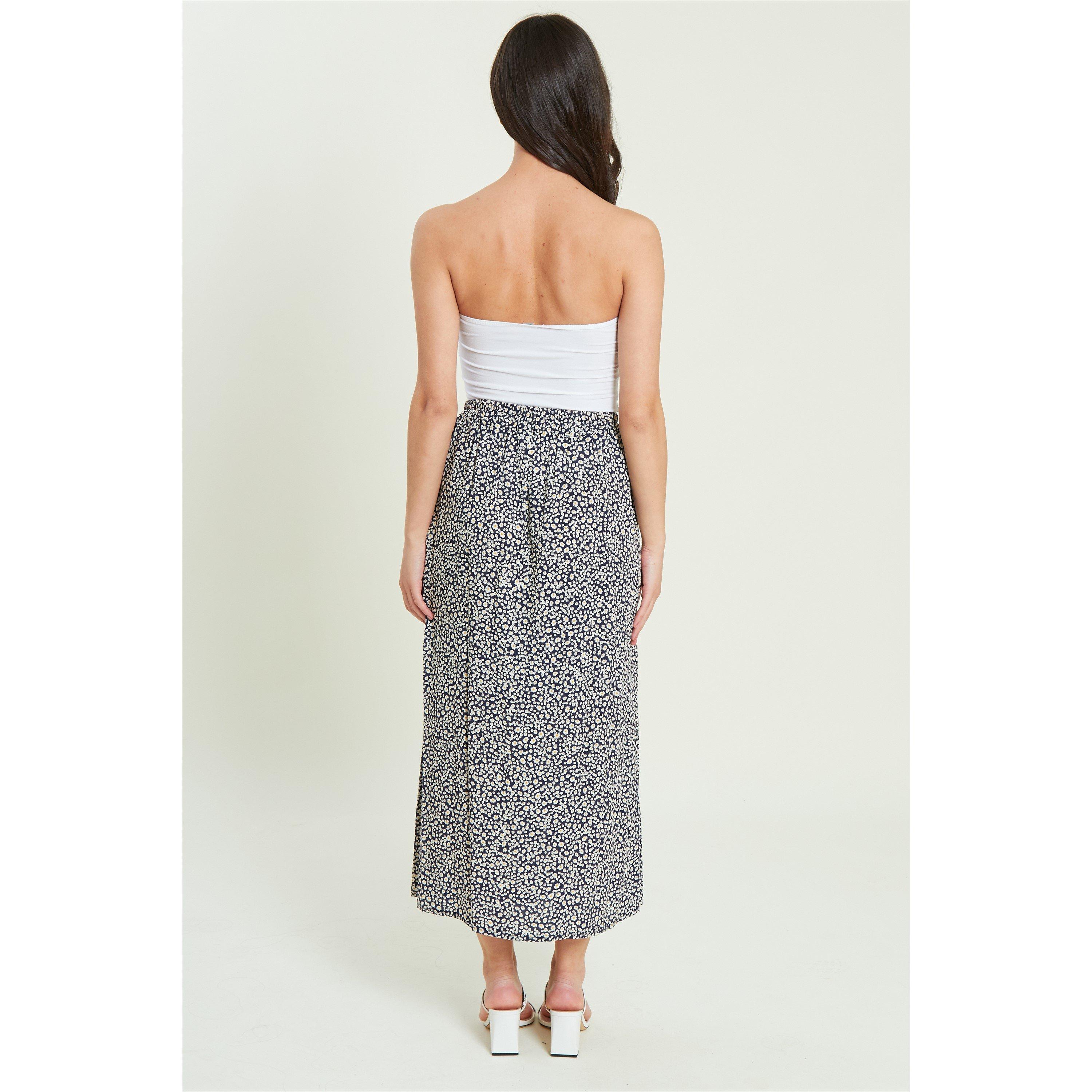 Be You Button Button Midaxi Skirt