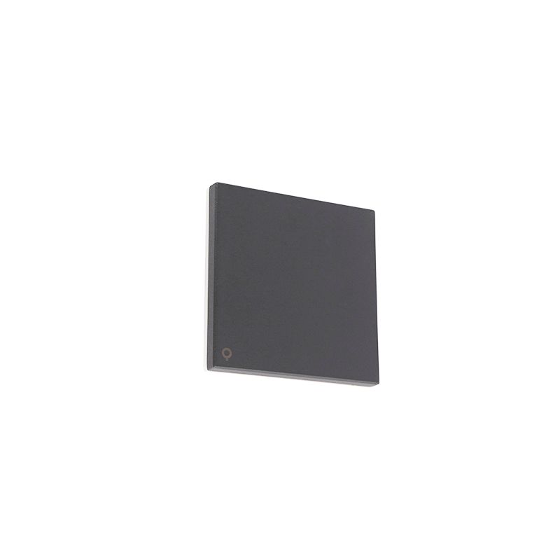 Design wandlamp grijs aluminium 15 cm incl. LED 9W - Skyf