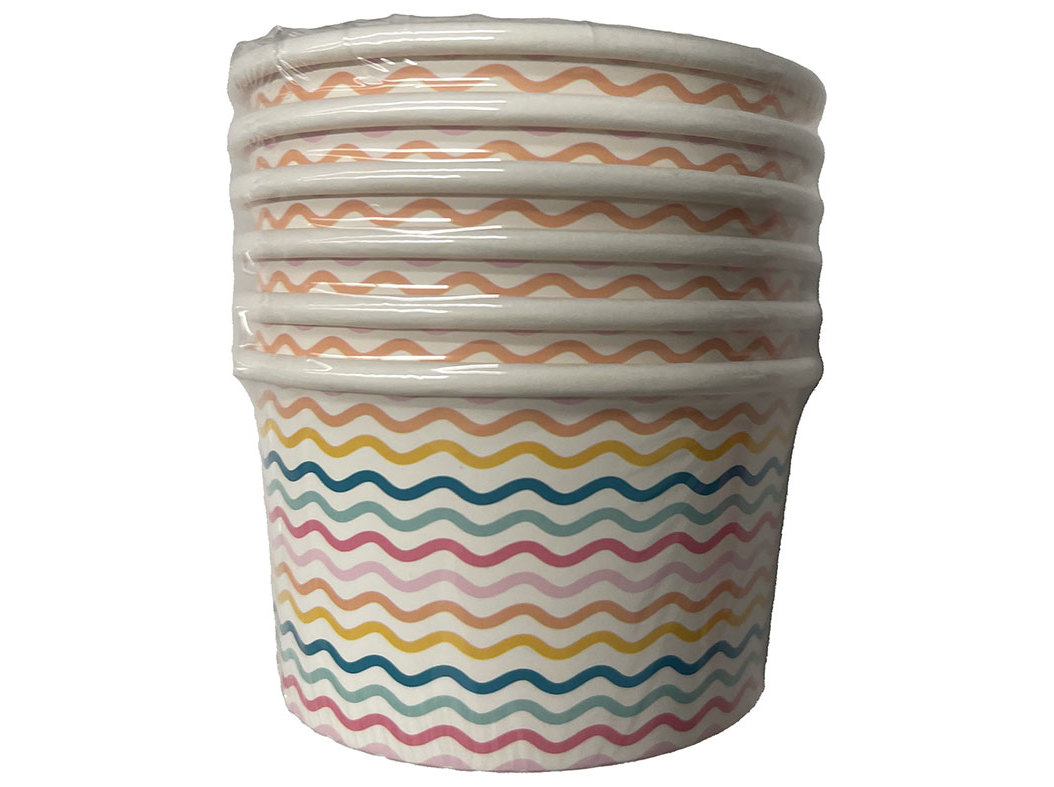 TAÇA DE CARTÃO APERITIVOS ACTUEL HAPPY BIRTHDAY 6 UNIDADES