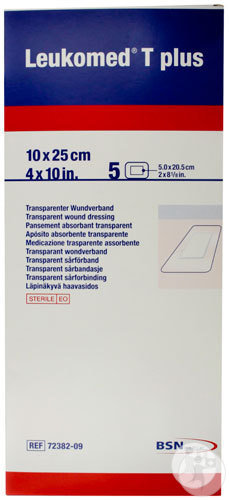 Bsn Medical Leukomed T Plus Pansement Absorbant Transparent Stérile 10cmx25cm Pièces 5 (7238209)