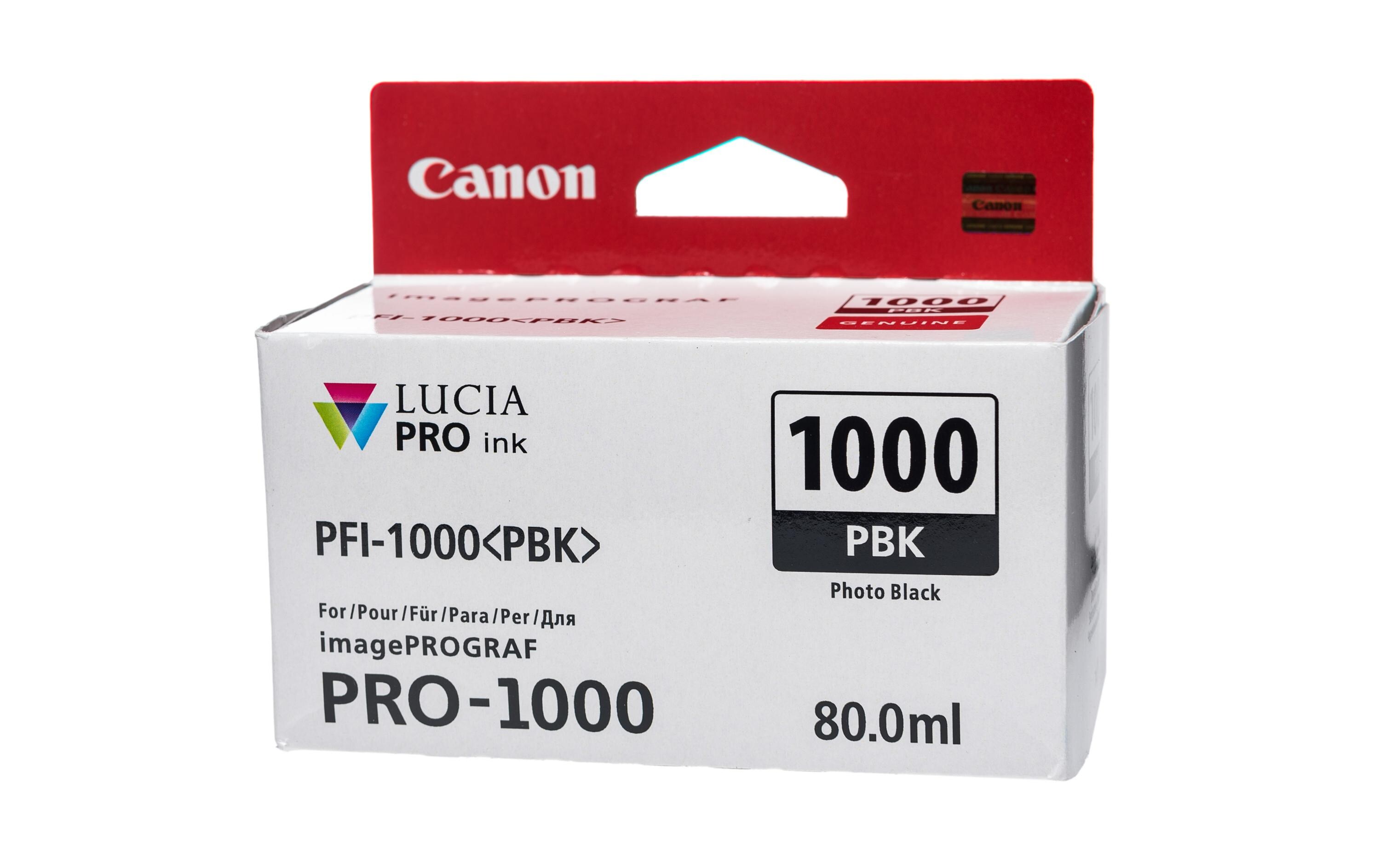 Tinte PFI-1000PBK / 0546C001 Photo BlackTinte, Photo Black