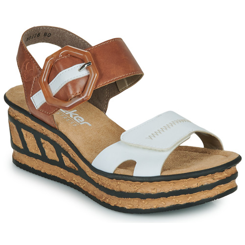 Rieker -  - Blanc / Marron