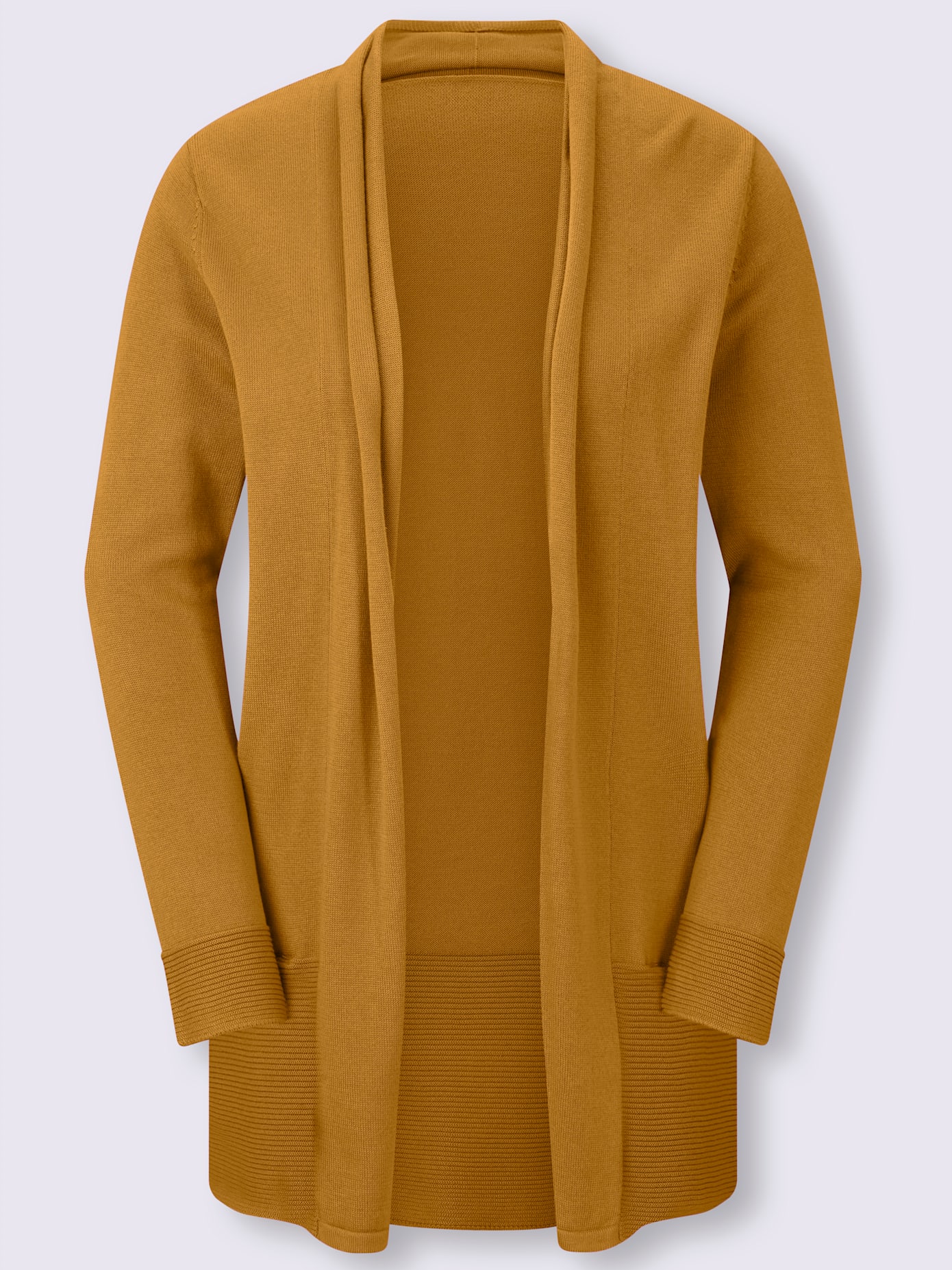 Veste longue en tricot 100% coton pima