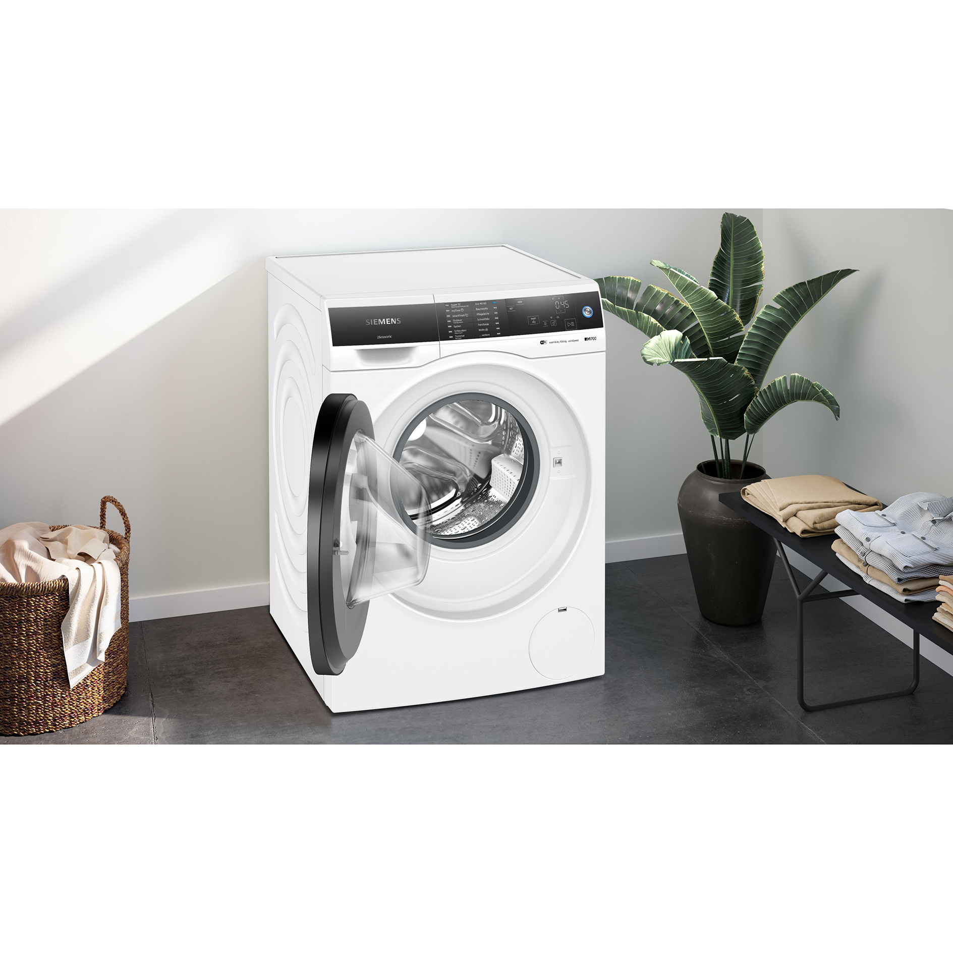 SIEMENS Waschtrockner iQ700 WD14U513 - weiß - 10/6 kg - 1400 U/min - D