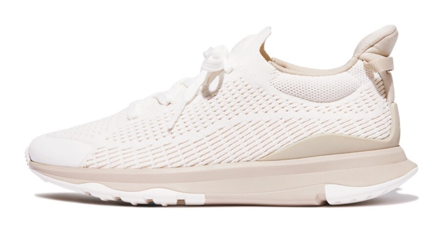 Fitflop Slip-On Sneaker »VITAMIN FFX KNIT SPORTS SNEAKERS«  mit aufgesetzter Schnürung, Freizeitschuh, Halbschuh, Schlupfschuh