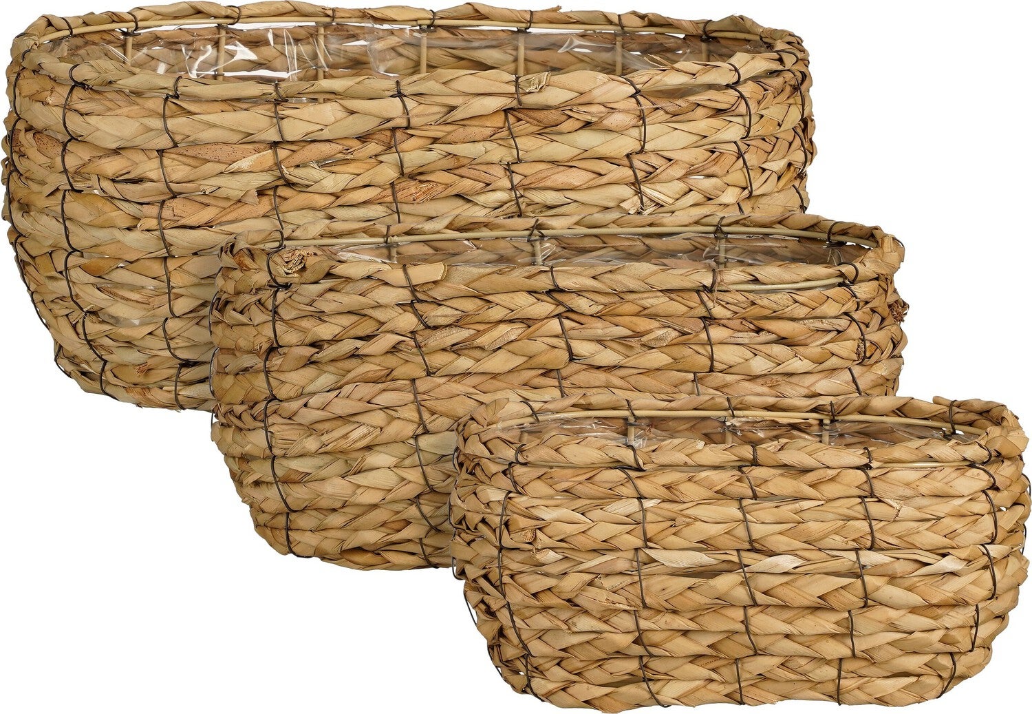 Mica Decorations plantenmand Dano bruin 27 x 15 x 14 cm