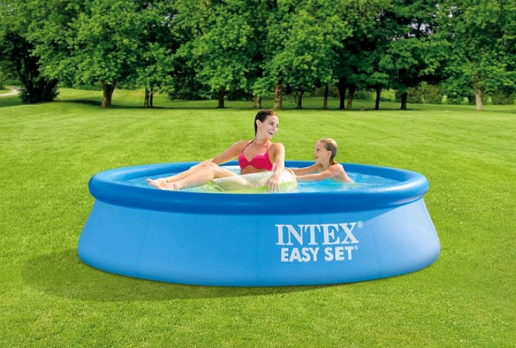 INTEX - Easy Set Pool m/Filter Pumpe 2.44m x 61cm (1.942 L)
