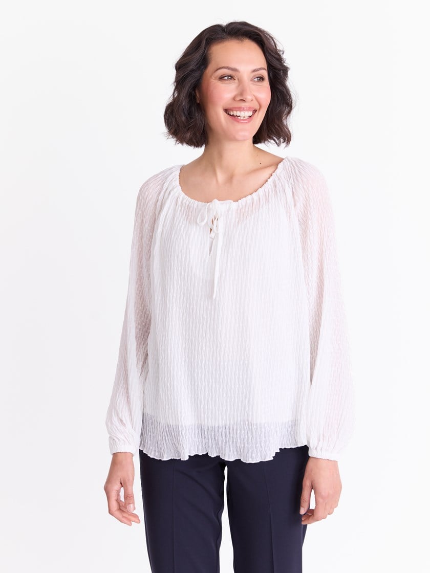 Lacey bluse Marshmallow