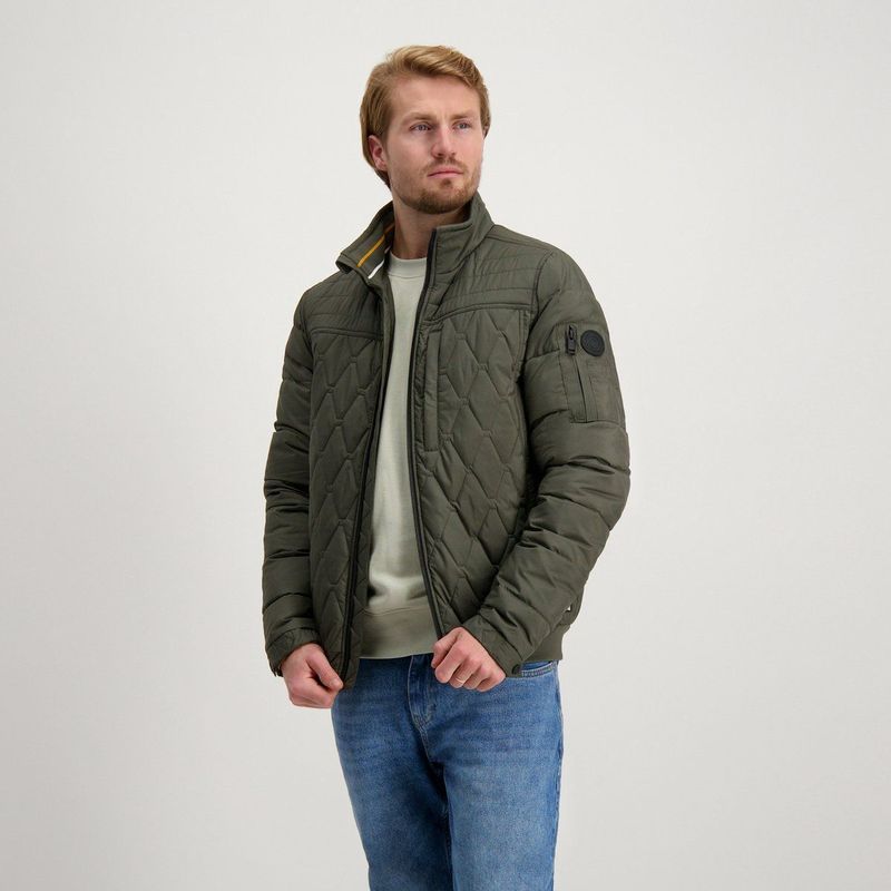 Cars - Quilted Jacket - Olijfgroen - Gewatteerde Jas