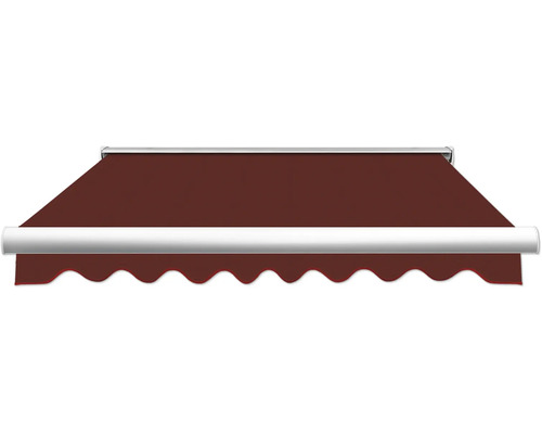 SOLUNA Semi-Cassette Luifel Classic 2.5x1.5 Doek Design S2209 Frame E6EV1 Zilver Geanodiseerd Aandrijving Rechts Inclusief Slinger