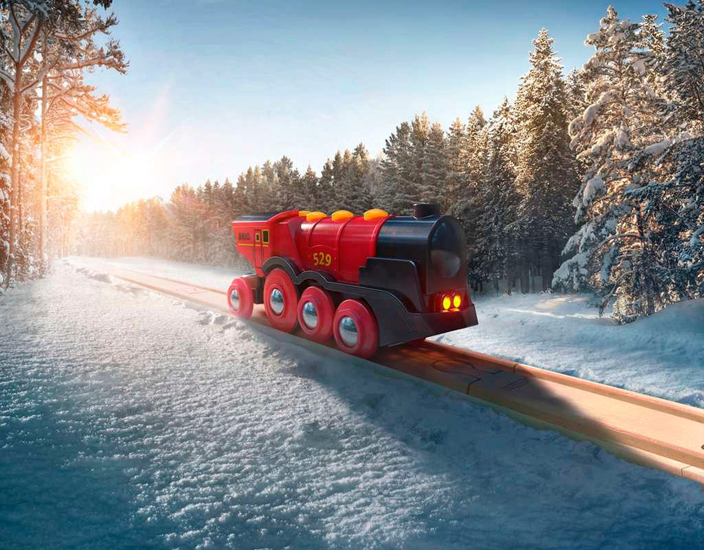 BRIO Rote Lola Batterielok