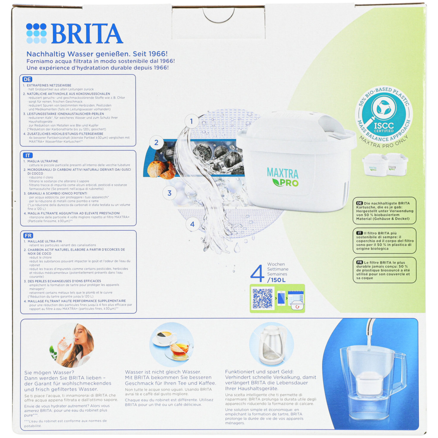BRITA Wasserfilter Aluna weiss 2.4l inkl. 1x MAXTRA PRO All-in-1 Kartusche