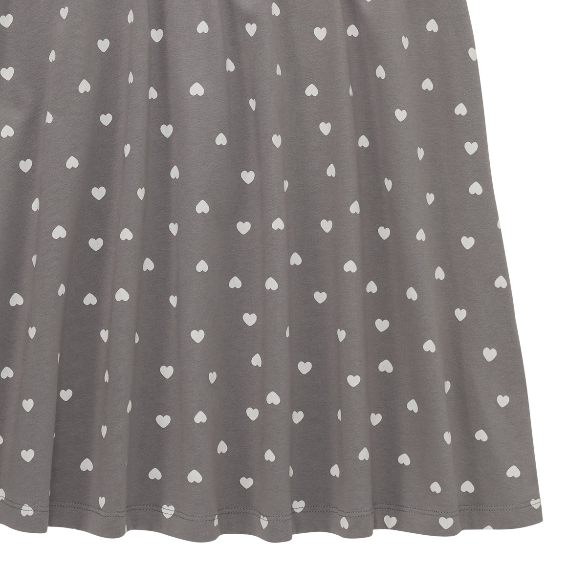 Topolino Mädchen Kleid mit Herz-Allover grau