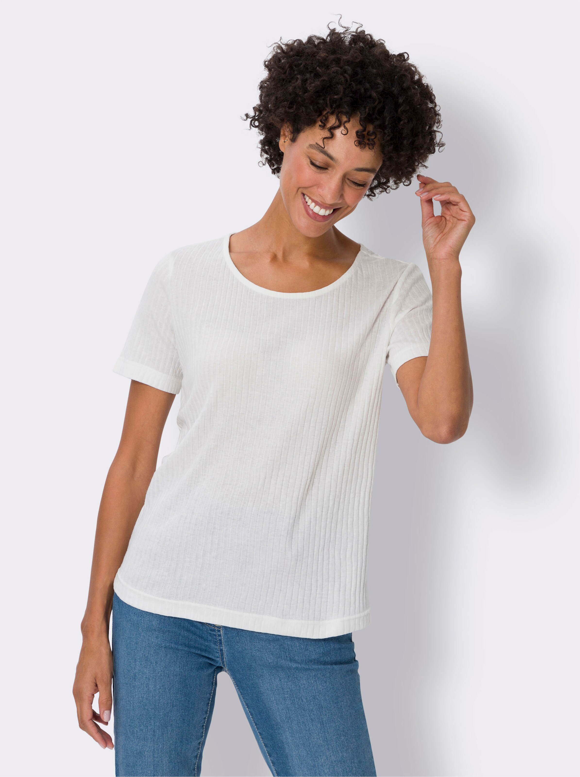 Rundhals-Shirt