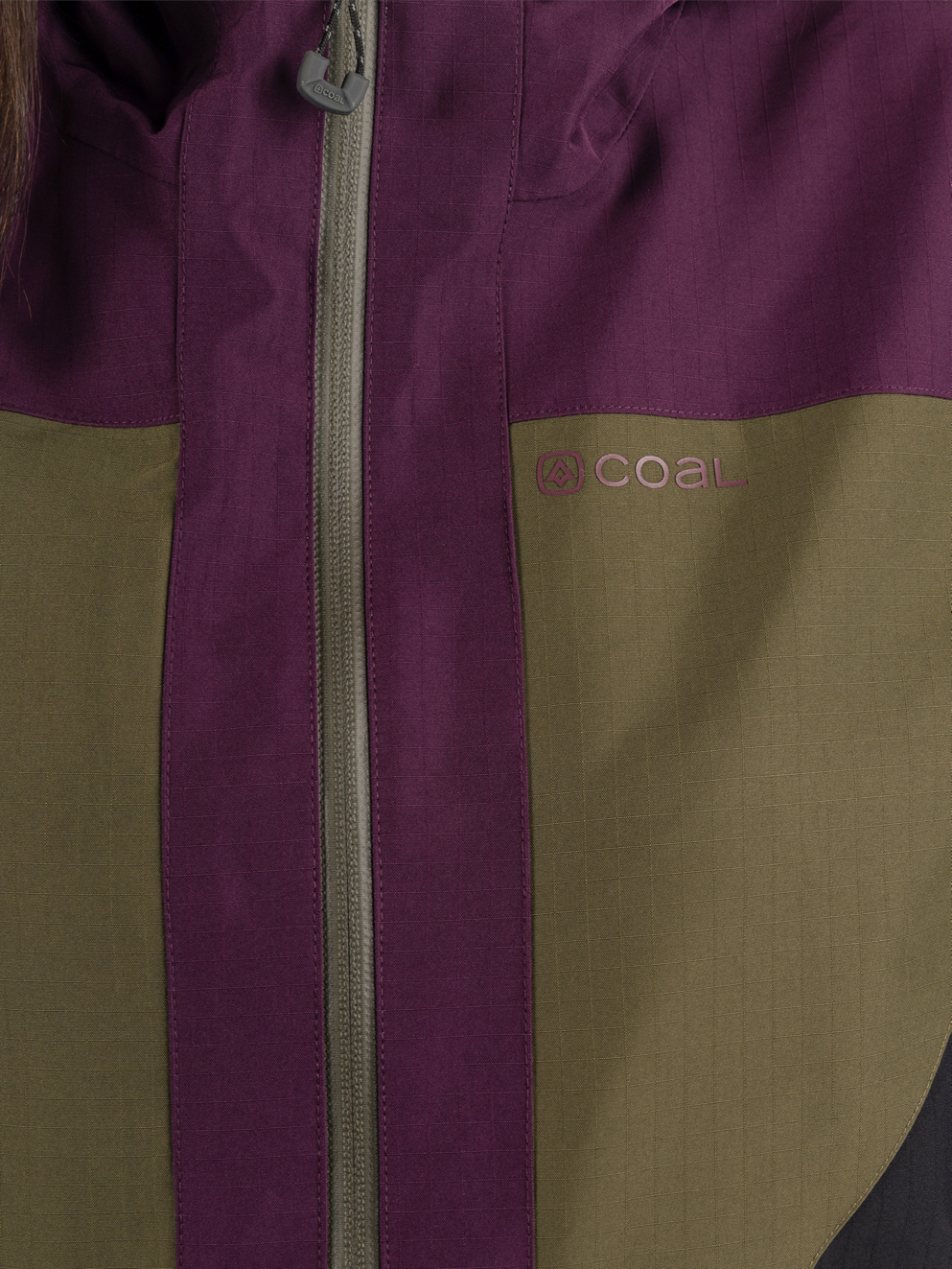 Coal Younts Anorak olive aubergine black