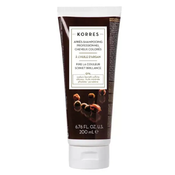 Condicionador Korres para Cabelos Coloridos com Óleo de Argan 200ml