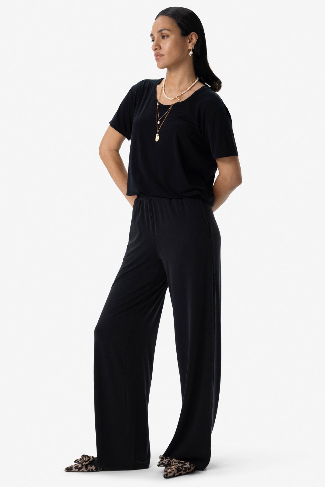 Zwart basic T-shirt
