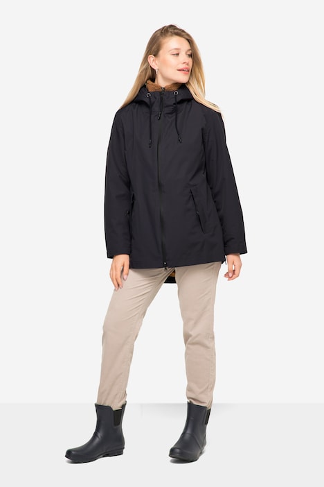 3-in-1-Funktionsjacke, Kapuze, Teddyfleece-Innenjacke