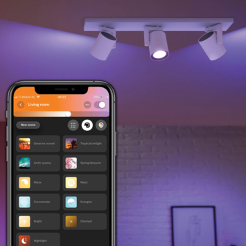 Philips Hue opbouwspot Argenta wit - wit en gekleurd licht 4.2W - 3 spots