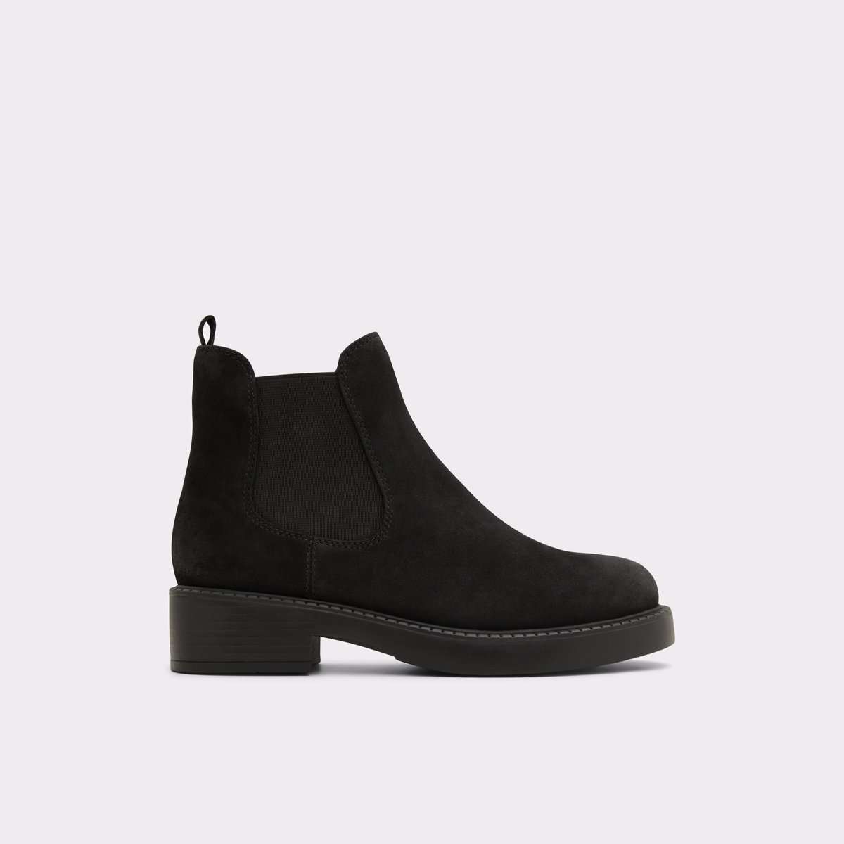 May Black Leather Nubuck Women Winter boots