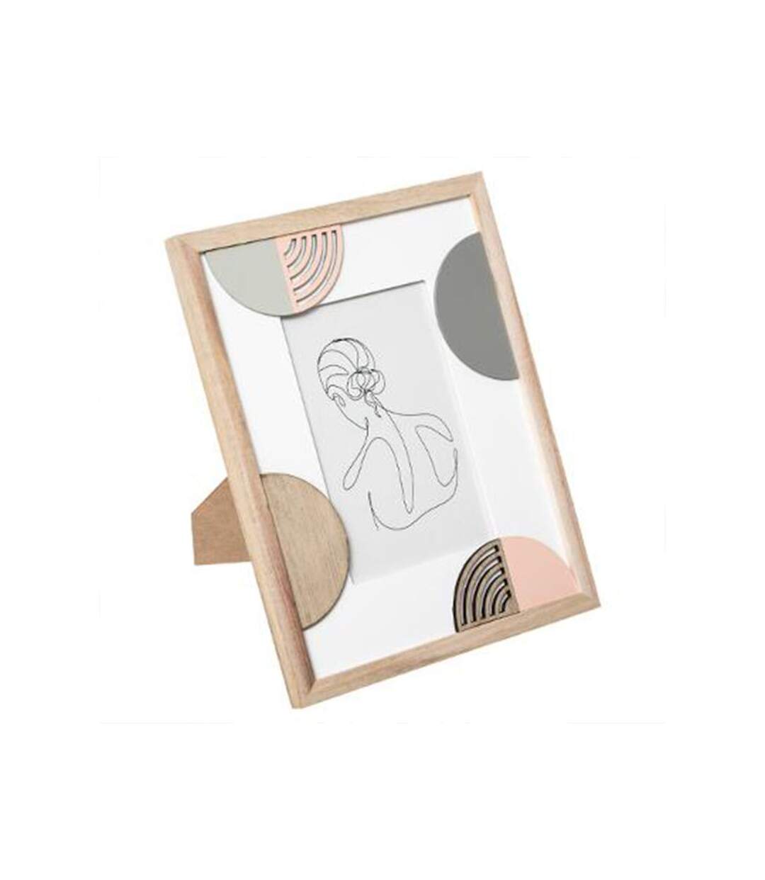 Cadre Photo Design Geo Thea 10x15cm Naturel