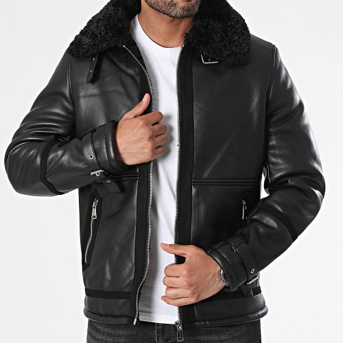 Veste Biker Noir