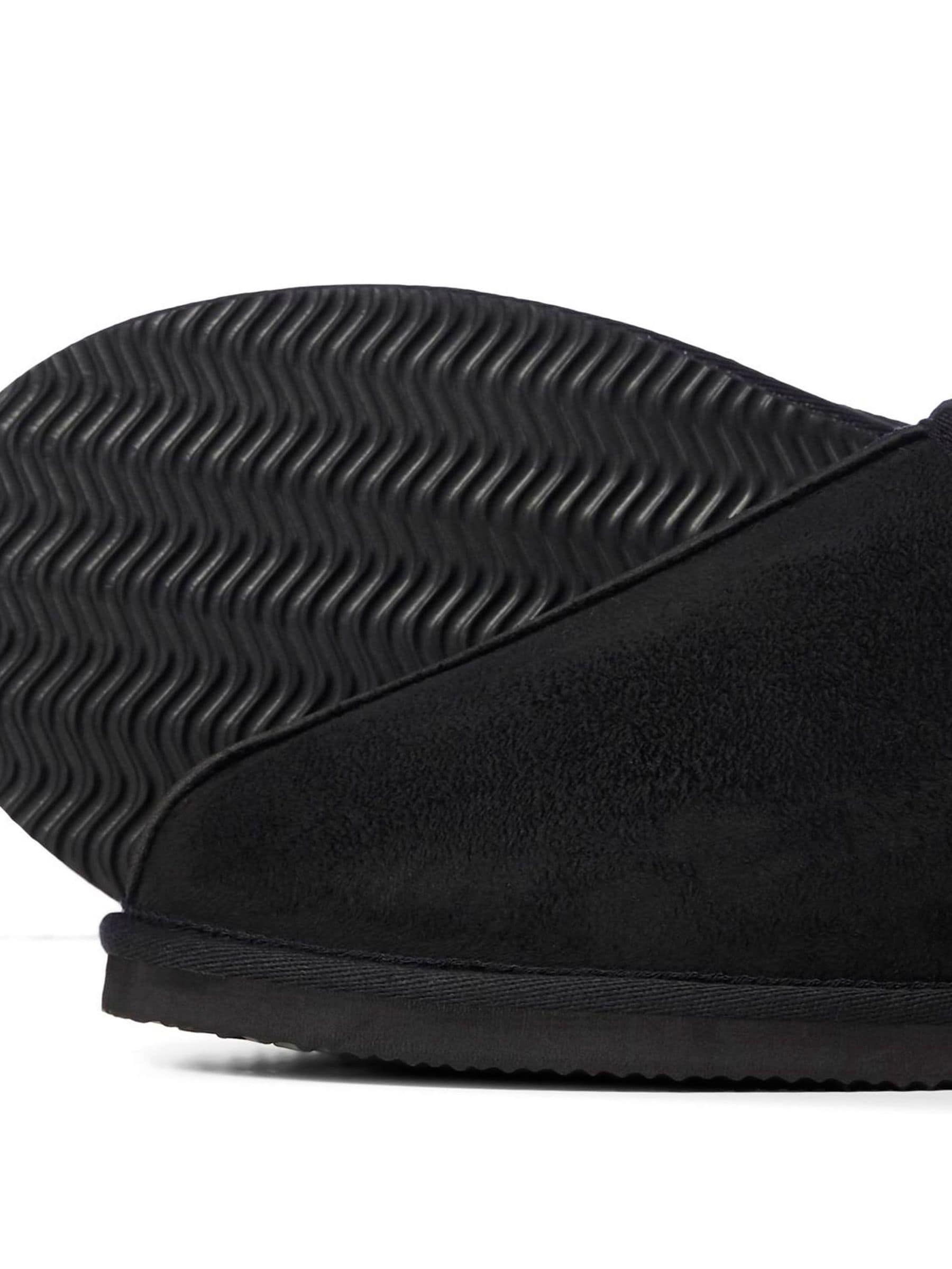 Zwart - Jack & Jones Fleece Lined Mule Slippers