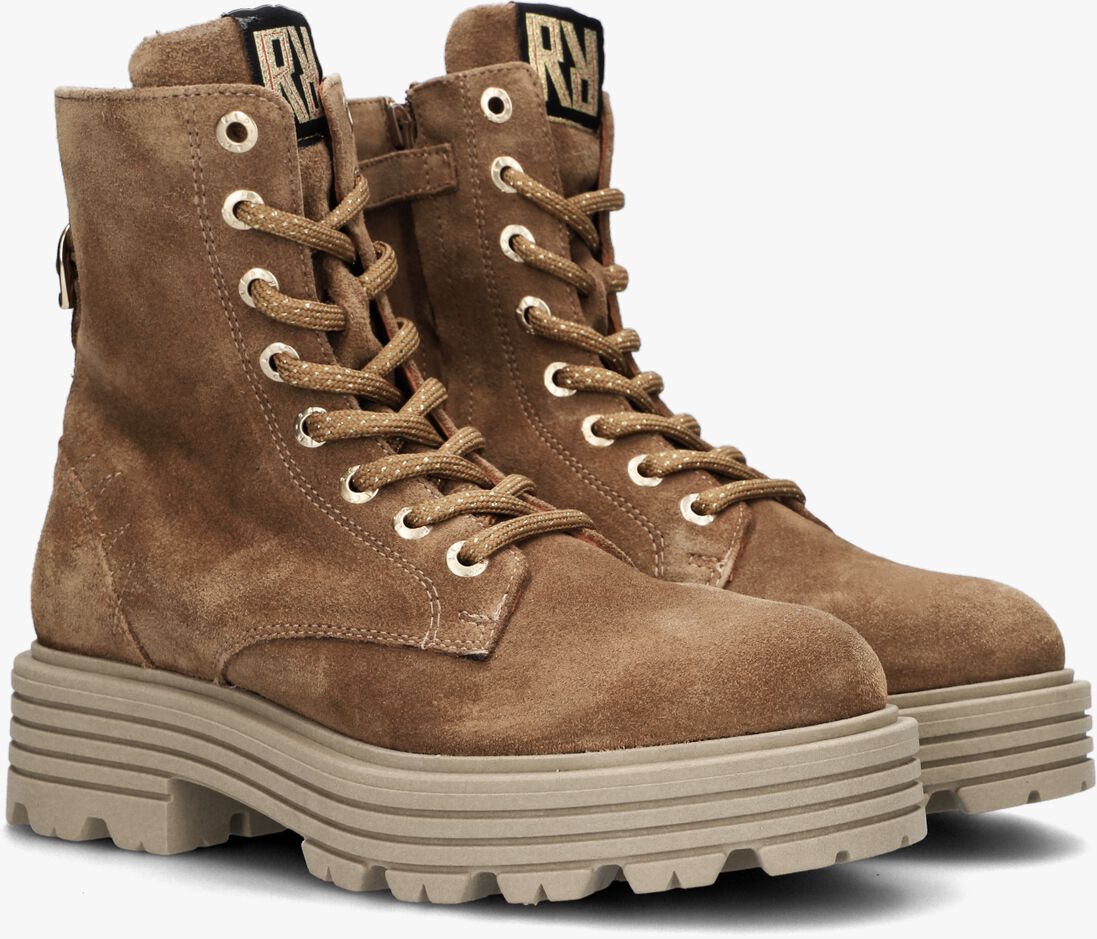 RED-RAG cognac red-rag biker boots 12396