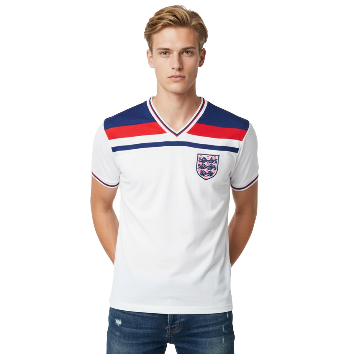 T-Shirt Score Draw England 1982 World Cup Finals shirt