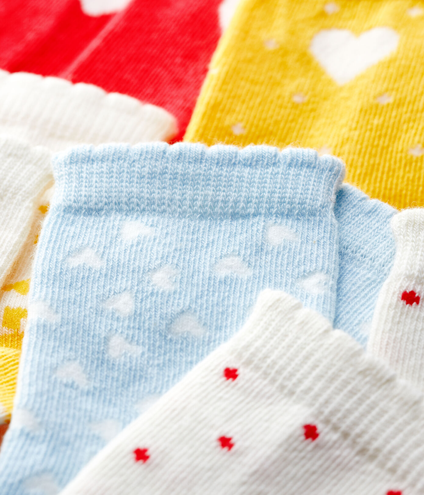 Lot de 5 paires de chaussettes à motif bébé fille