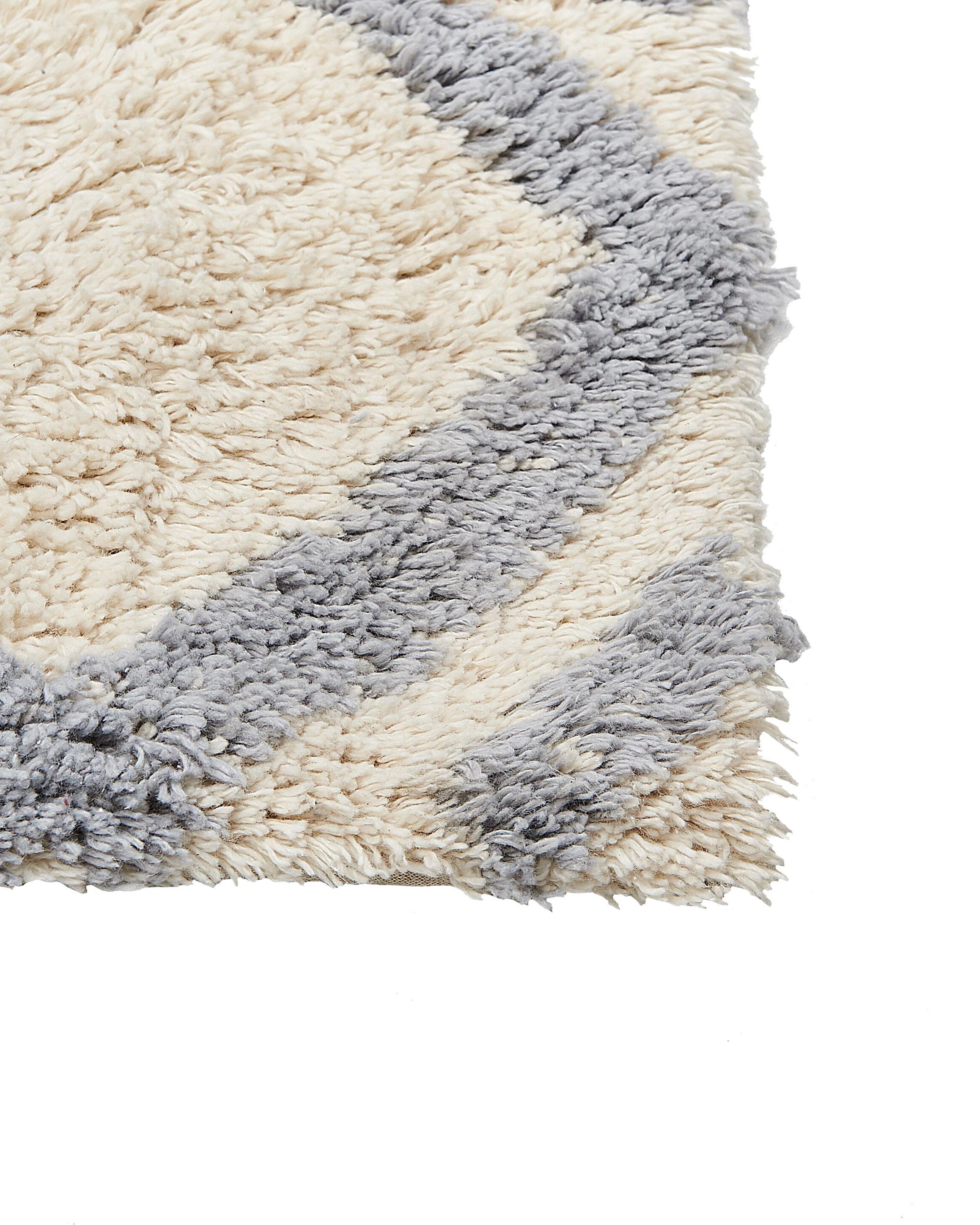 Vloerkleed NEVSEHIR Beige 160 x 230 cm Katoen