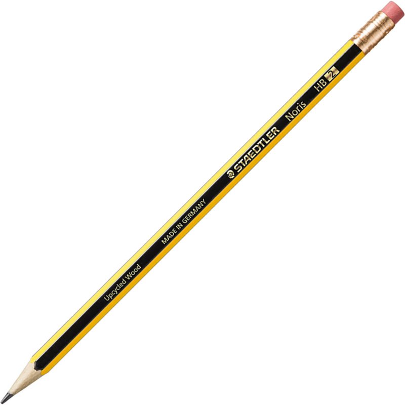 Crayon à papier bout gomme Staedtler Noris Classique HB - Boîte de 12