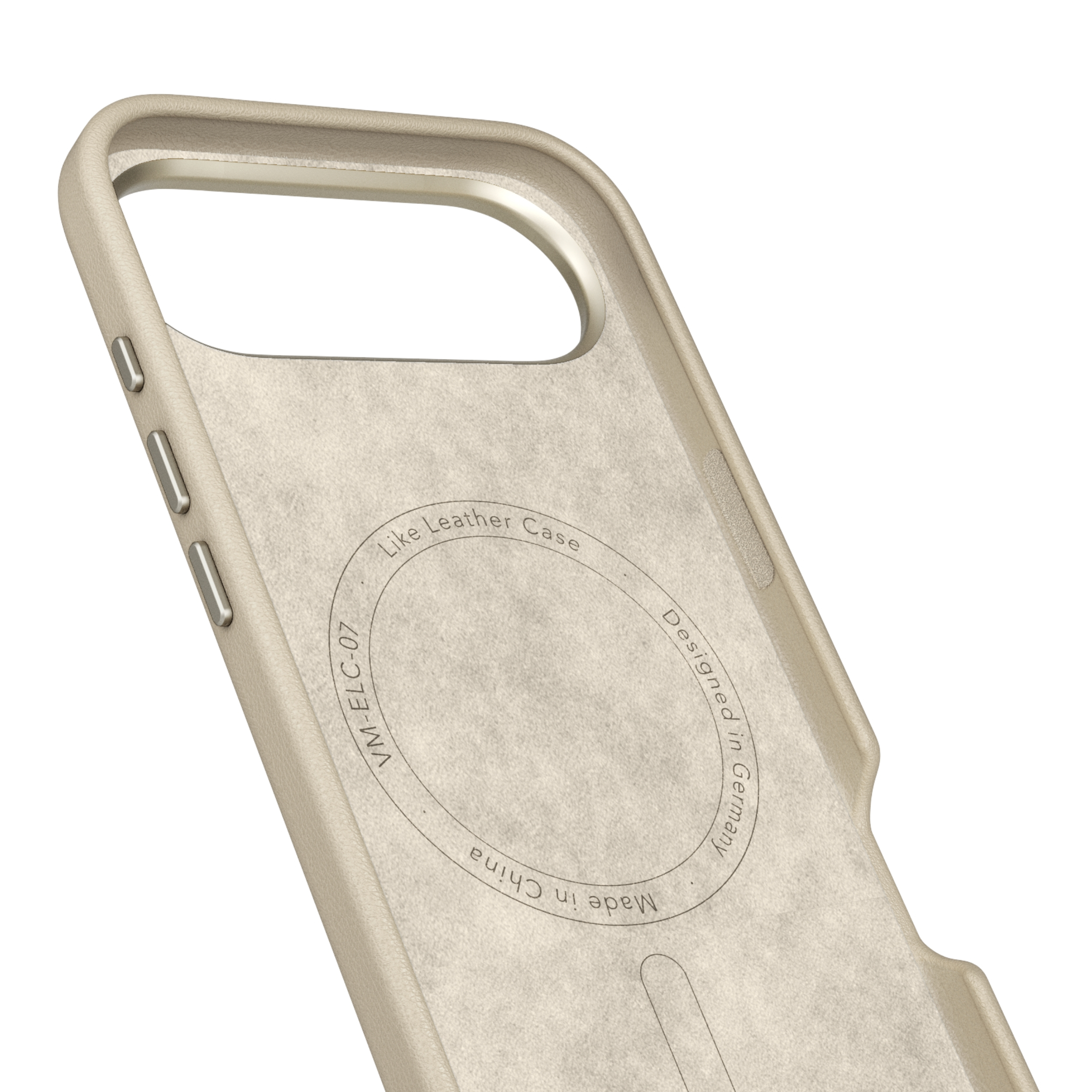 iPhone Air MagSafe Schutzhülle Like Leather Case aus Recycelten Materialien (ELC00025) - Cream