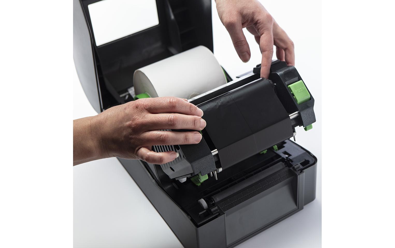 Premium Thermotransfer-Harzband BRP-1D300-110Farbband, Schwarz