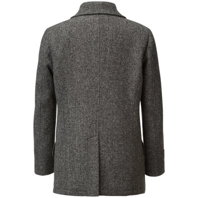 Herrenjacke Doppelreiher, Graumelange