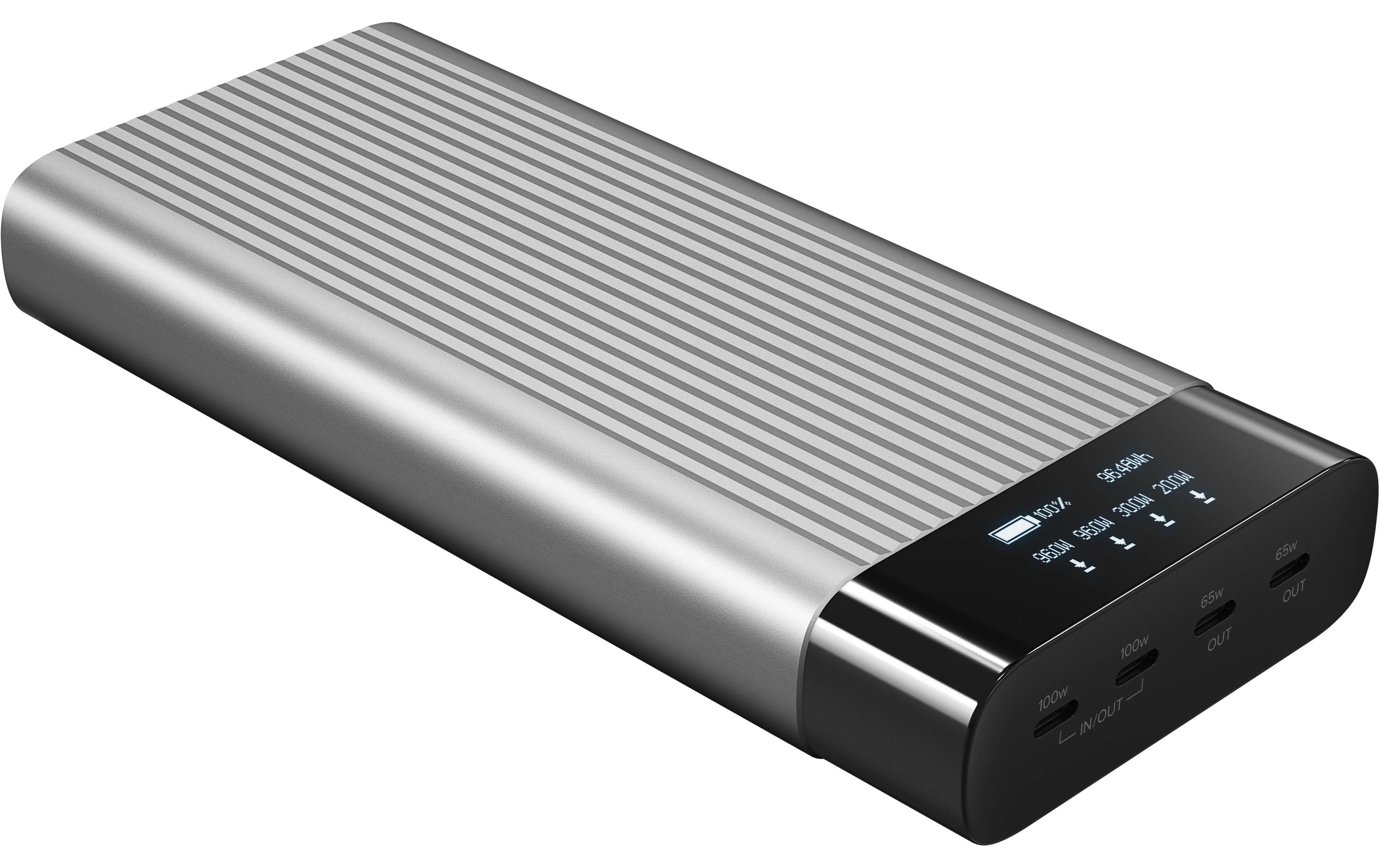 Powerbank HyperJuice 245W USB-C Battery Pack 27000 mAh<br>Powerbank mit hoher Kapazität und vier schnellen Ladeanschlüssen