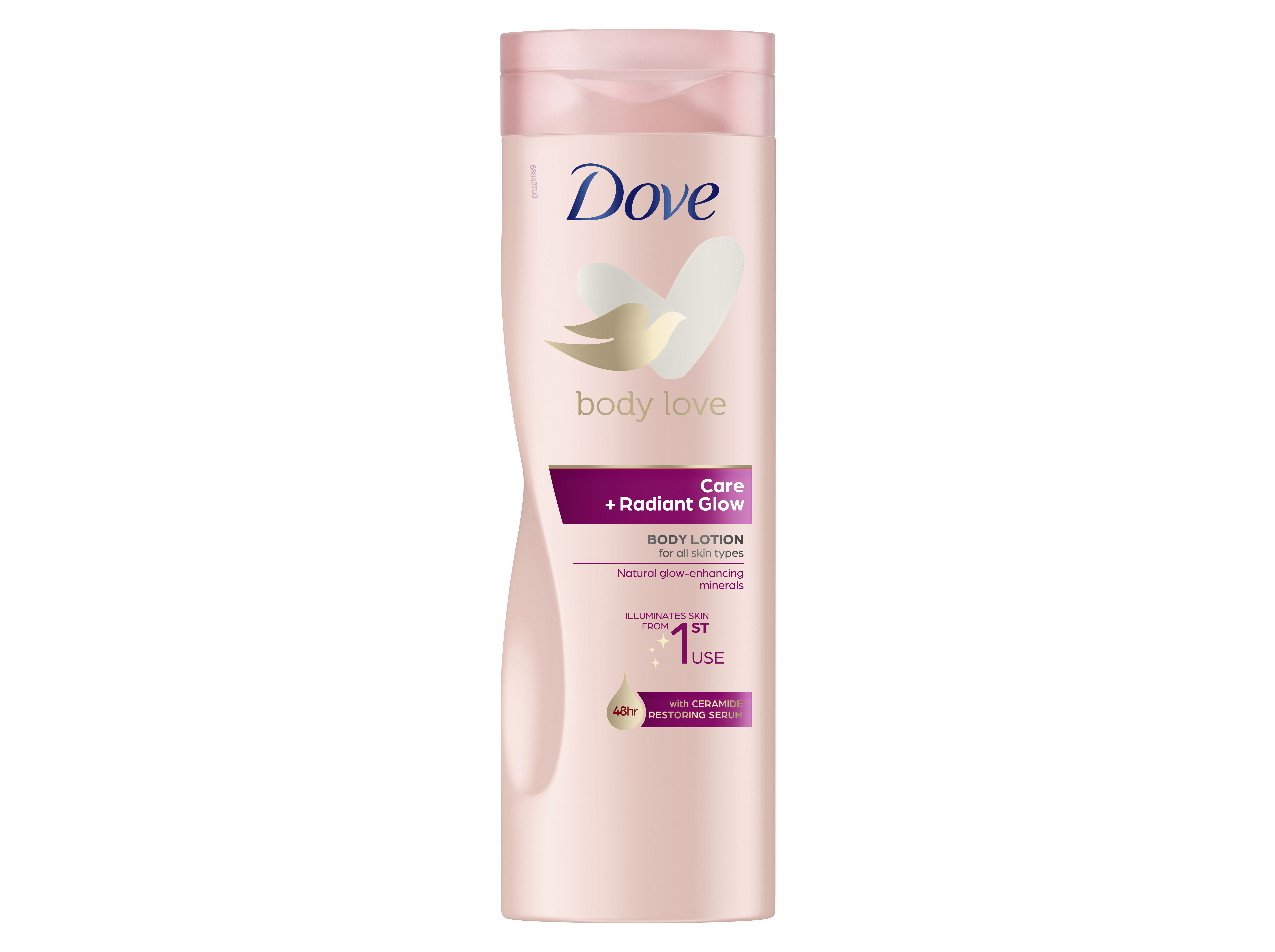 CREME CORPO DOVE CARE   RADIAN GLOW 400 ML