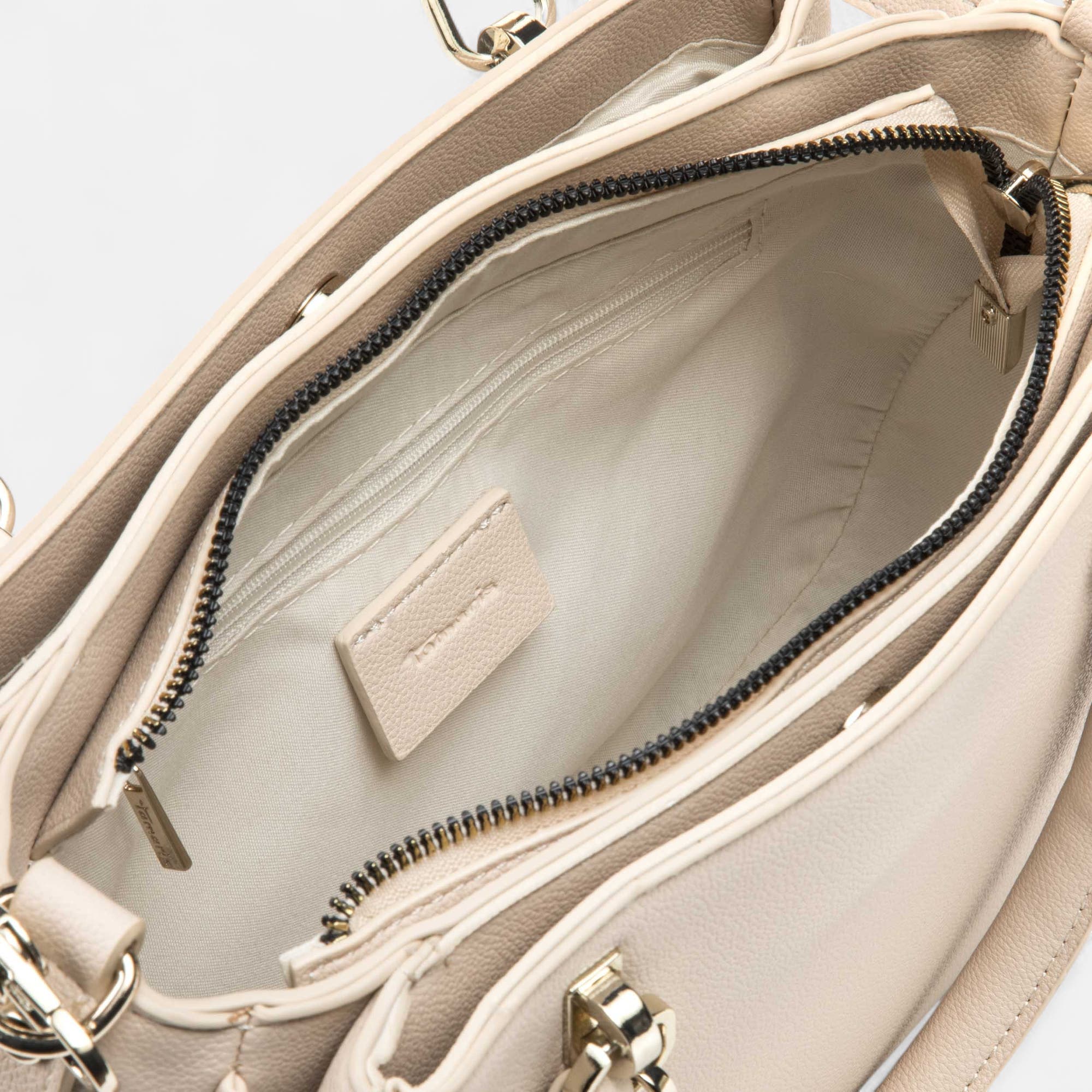 Sac à main beige