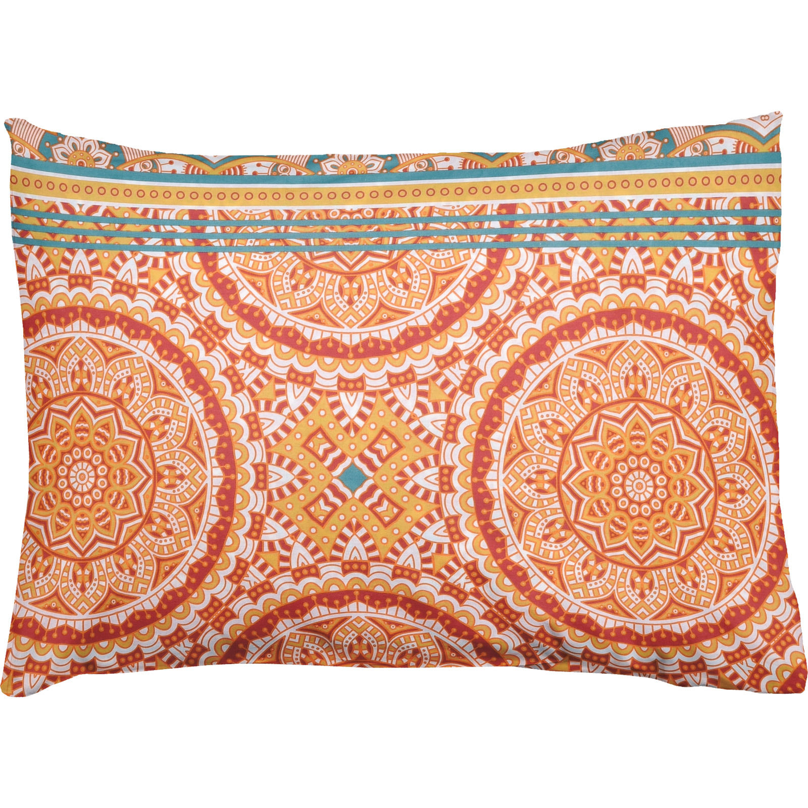Bettwäsche mit buntem Muster 200x210 2x65x65 Bettanzug Fra