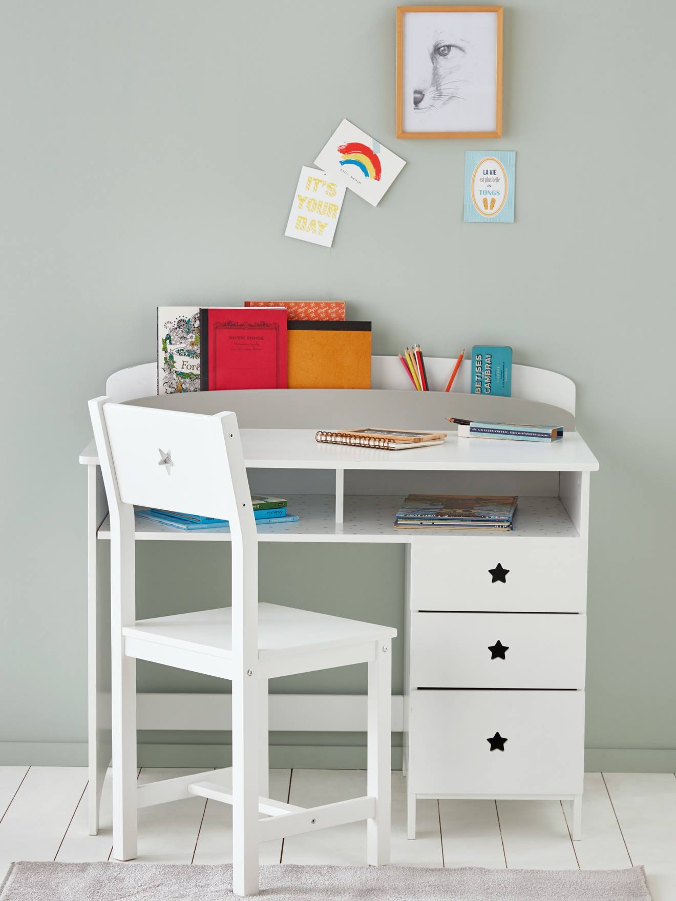 Cadeira Sirius Junior, altura do assento 45 cm, branca lisa