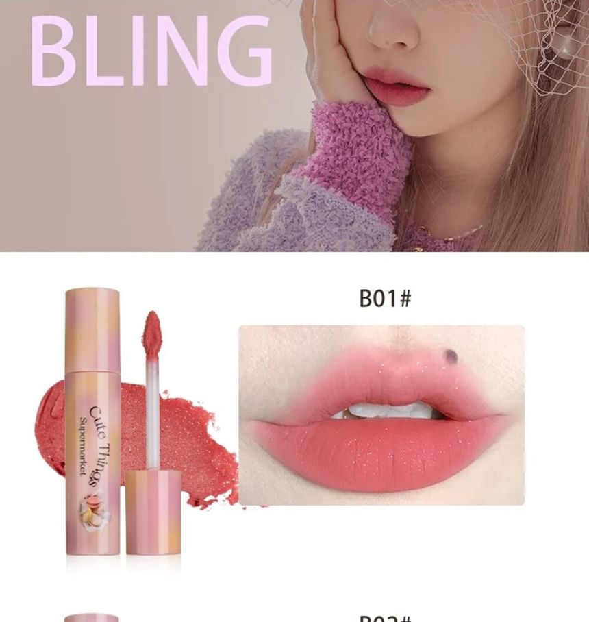 FLORTTE - Glitter Lip Cream - 3 kleuren (B01-3)