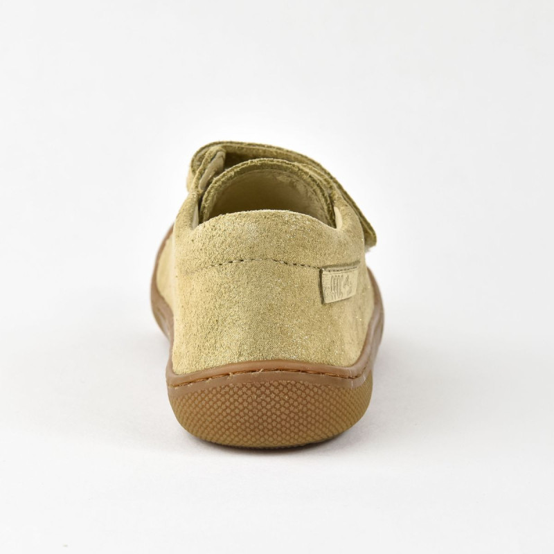 Naturino Naturino Barefoot Bira Velcros Suede Glitter Platinium