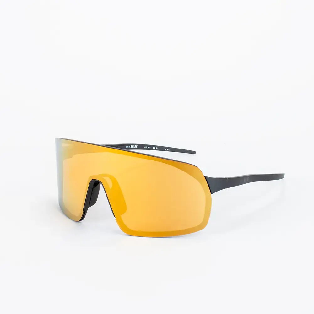 Out Of Rams Fietsbril Zwart met Gold24 MCI Lens