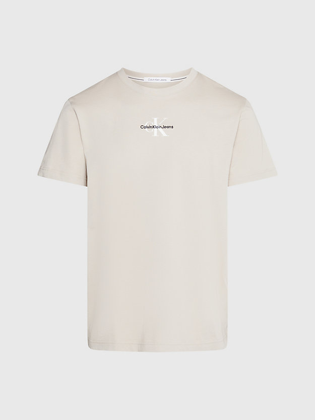 Camiseta de algodão com monograma